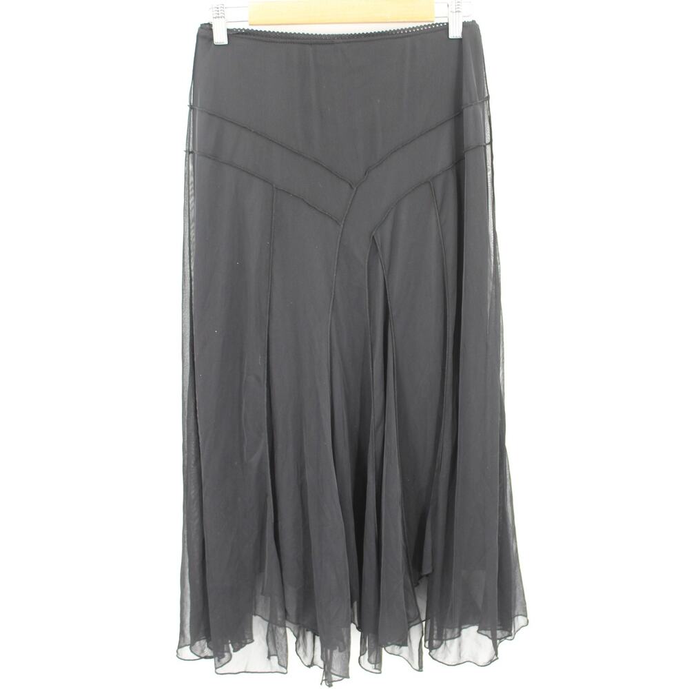 VIntage Connected Apparel Black Mesh Midi Size Small Pull On